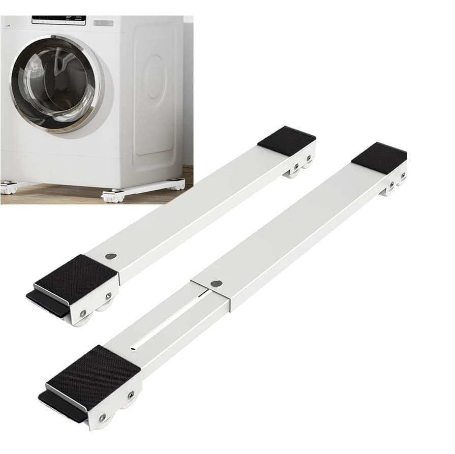 Heavy Duty Adjustable Appliance Roller Stand For Washing Machine Refrigerator & Dryer