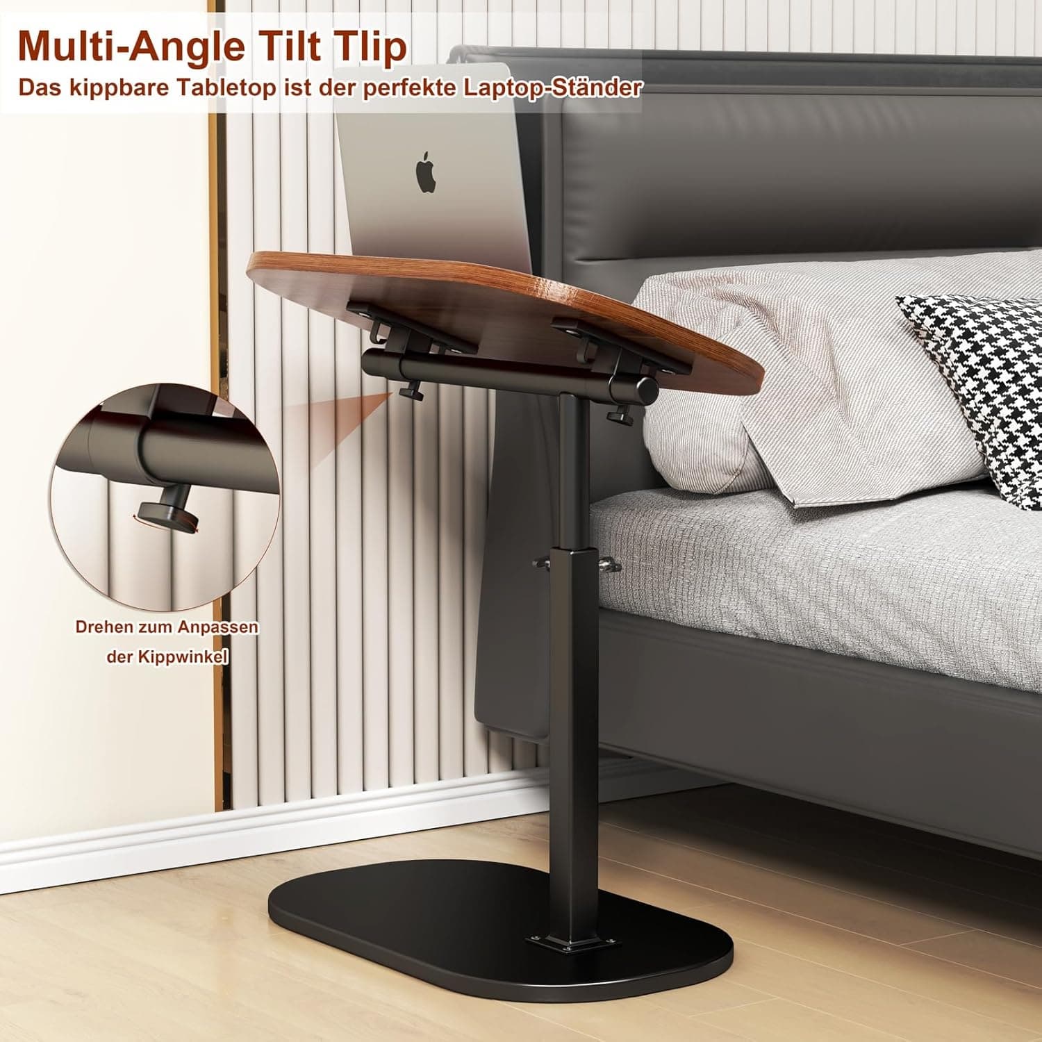 Height Adjustable Study Laptop Table With Flip-Top view 4