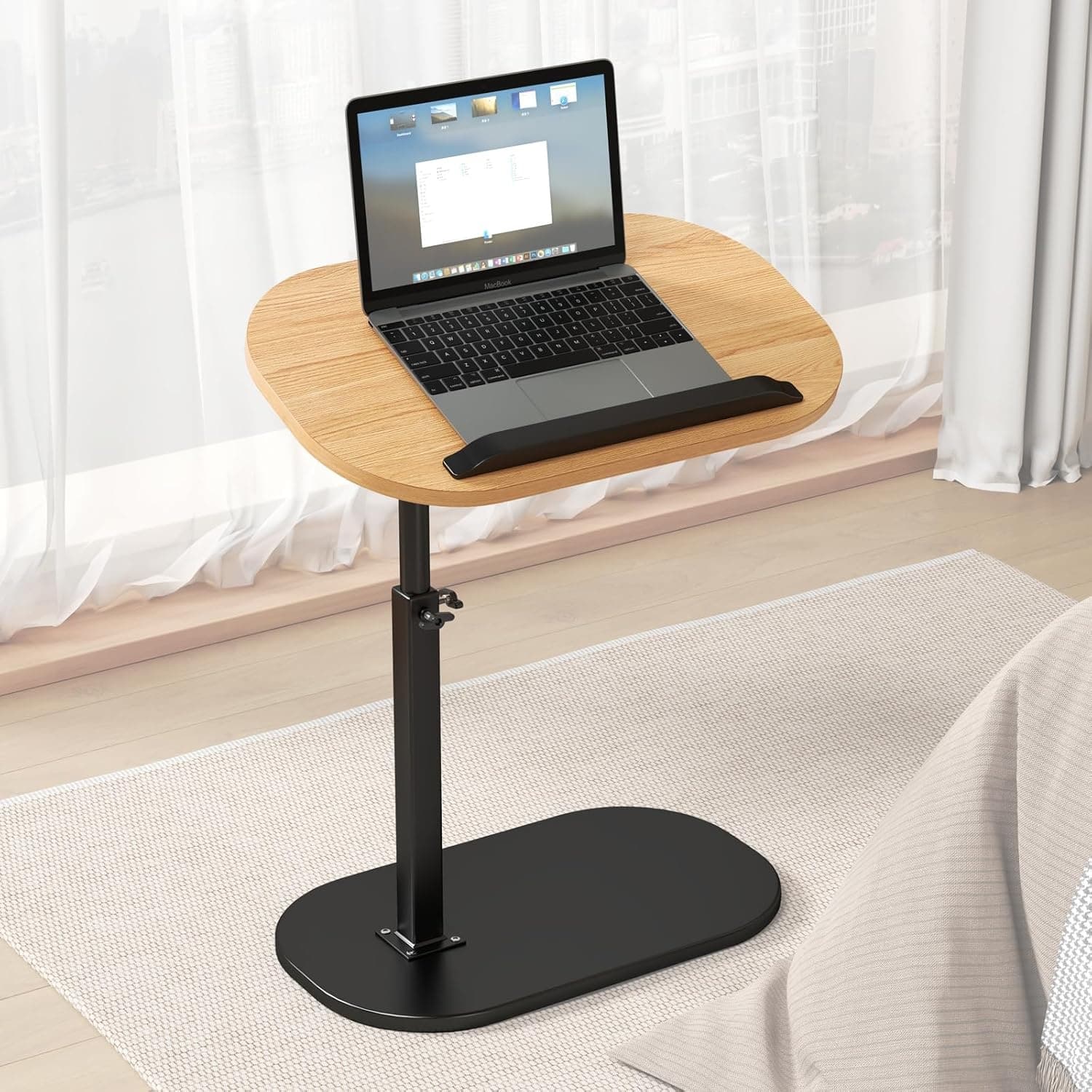 Height Adjustable Study Laptop Table With Flip-Top