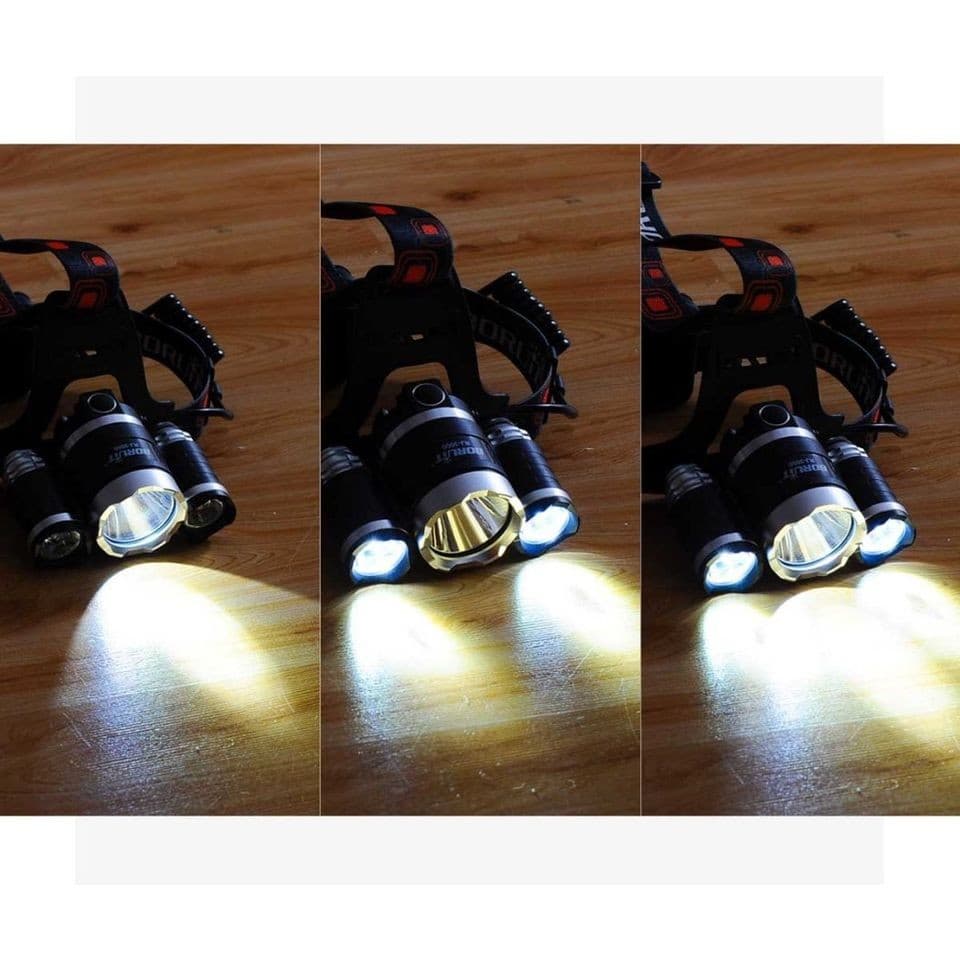 High Power Led Headlamp 5000LM 3x XML T6 LED view 3