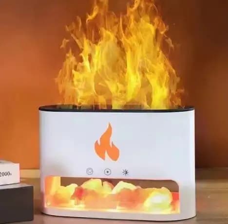 Himalayan Salt Chamber  Flame Effect Blaze Aroma Diffuser Humidifier