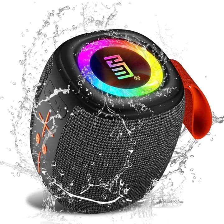 HM-805 Portable Bluetooth 5.3 Speaker with RGB Lights & IPX4 Waterproofing