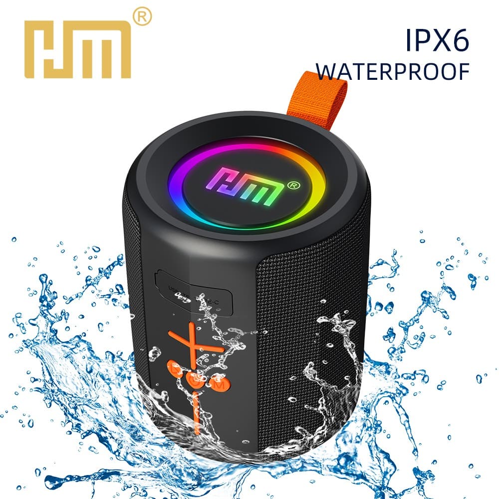 HM-849 Portable IPX4 Waterproof Wireless Speaker With RGB Lighting view 2