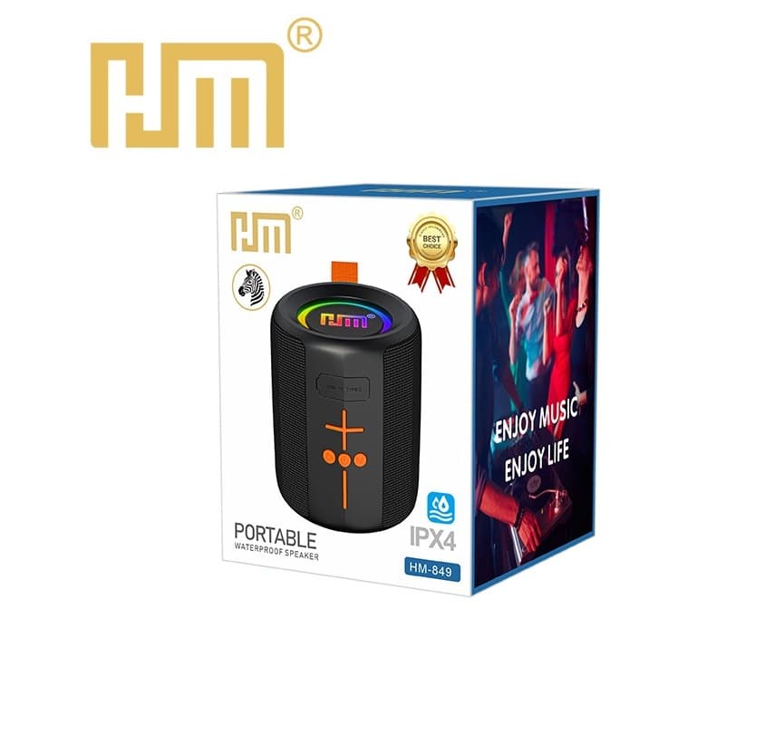 HM-849 Portable IPX4 Waterproof Wireless Speaker With RGB Lighting view 5
