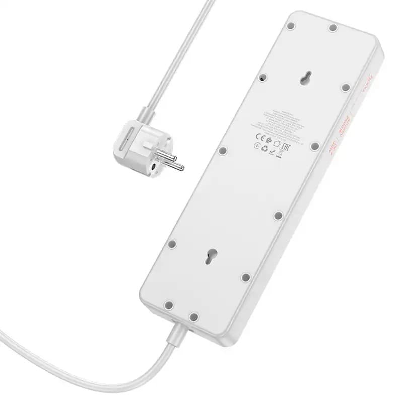 Hoco AC14A PD30W + QC3.0 + 5 Sockets Power Strip Multiplug view 3