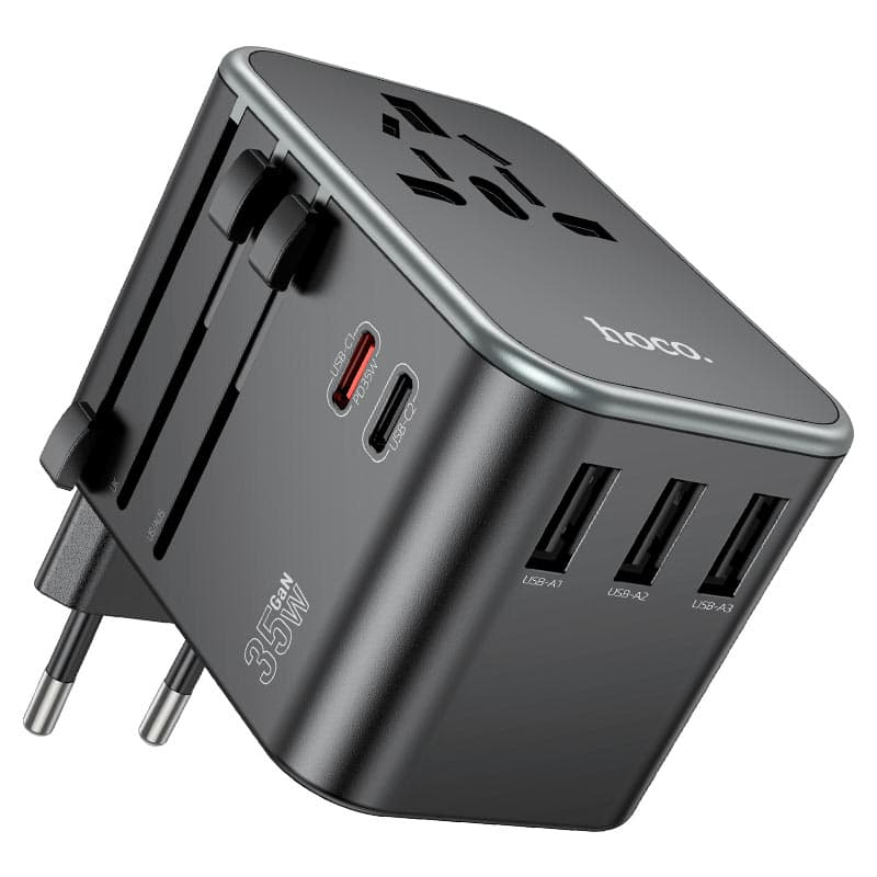 Hoco AC19 Travel Adapter Conversion Charger PD35 Wattt EU / US / UK / AU