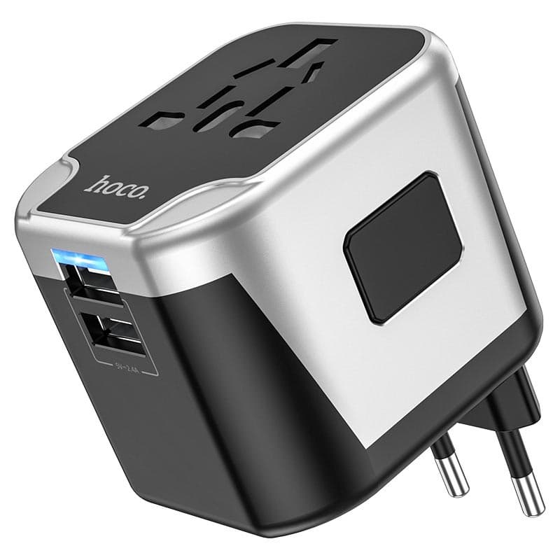 Hoco AC5 Level Wall Charger With Plug Converter Travel Adapter view 2