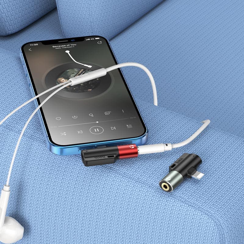 Hoco Adapter Lightning To 3.5mm “LS32” Audio Converter view 3