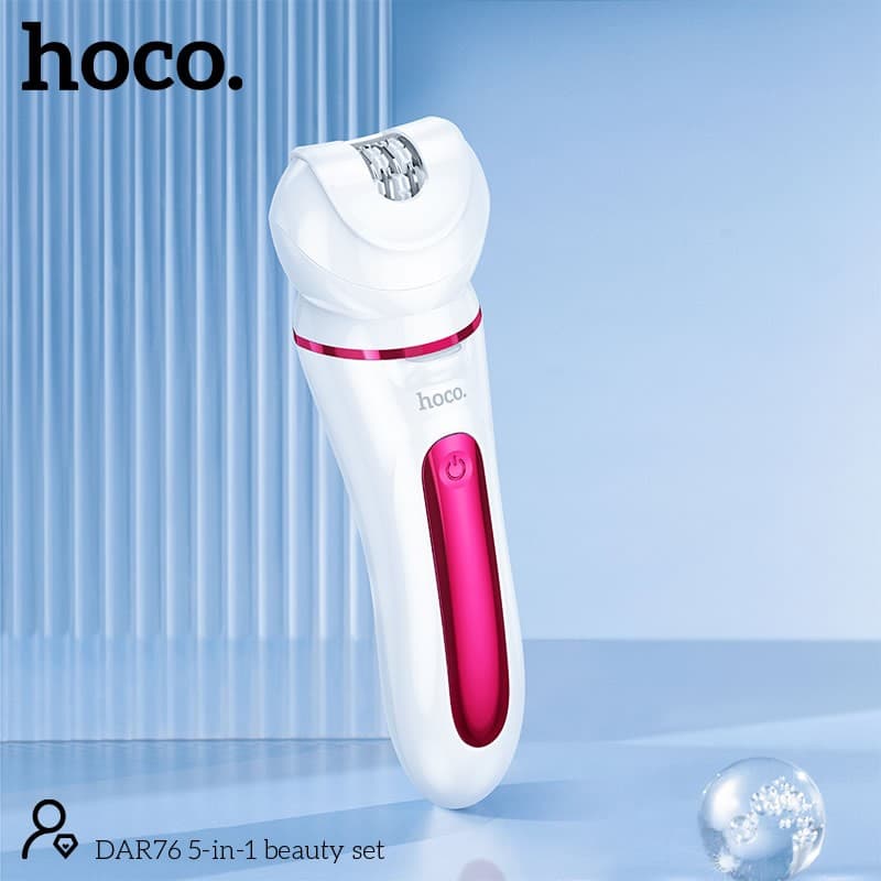 Hoco DAR76 5 In 1 Beauty Set Shaver Epilator Exfoliator Massage Cleansing Head view 2