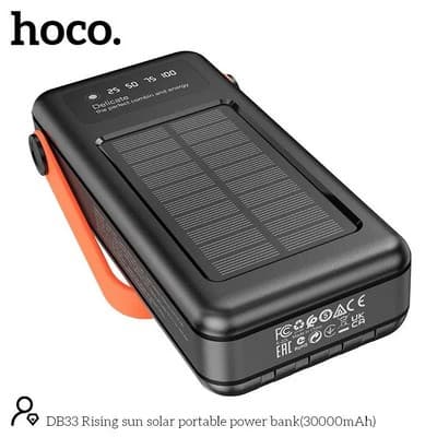 Hoco DB33 Solar Charging Portable Power Bank 30000mAh view 4