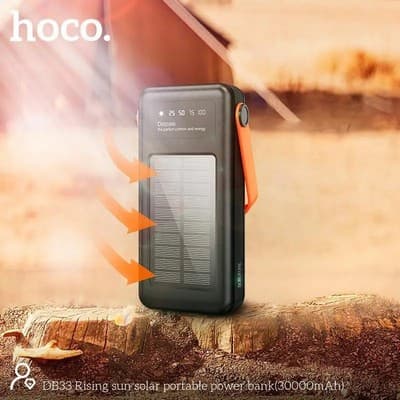 Hoco DB33 Solar Charging Portable Power Bank 30000mAh view 3