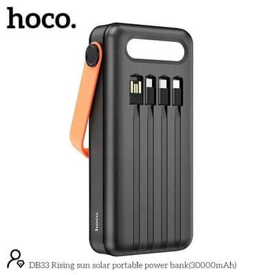 Hoco DB33 Solar Charging Portable Power Bank 30000mAh view 5