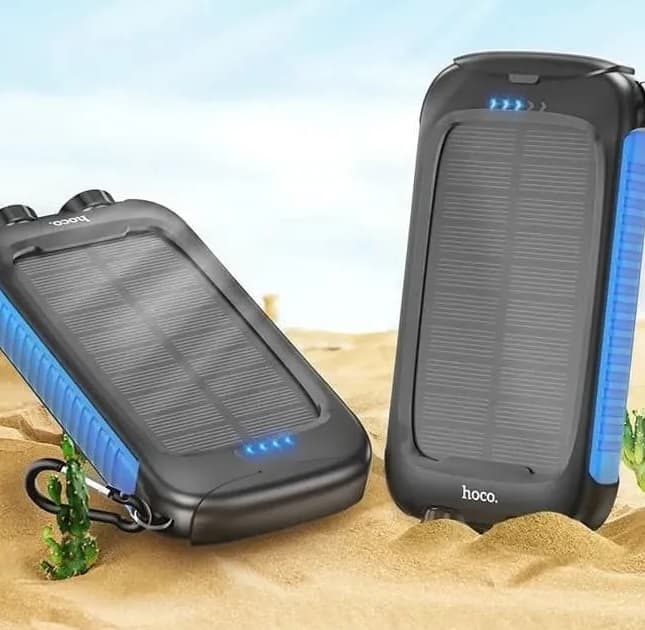 Hoco DB51 8000mAh Solar Powerbank With Flashlight view 3