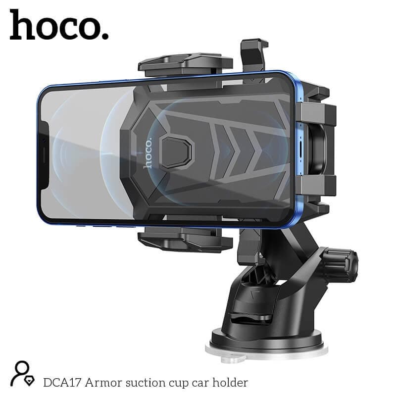 Hoco DCA17 Armor Suction Cup Car Phone Holder view 2