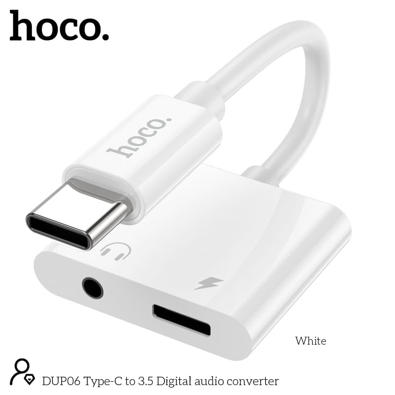 HOCO DUP06 Type C To Type C + 3.5mm Digital Audio Converter