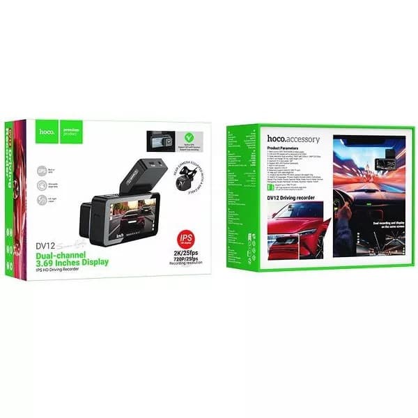 Hoco DV12 GPS Front Rear Driving Car Recorder view 5