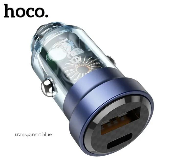 Hoco DZ15 45W PD+QC3.0 Dual Port Fast Charging Car Charger