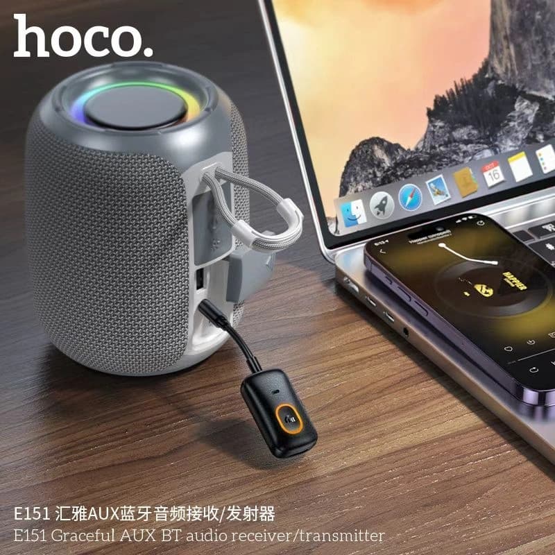 Hoco E151 Graceful 2-in-1 Bluetooth 5.4 Audio Receiver & Transmitter view 3