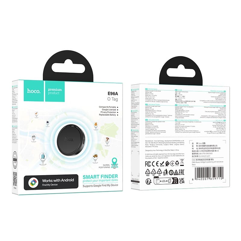 HOCO E96A Android Smart Finder Bluetooth Anti-Lost Tracker Google Find My Device Support view 4