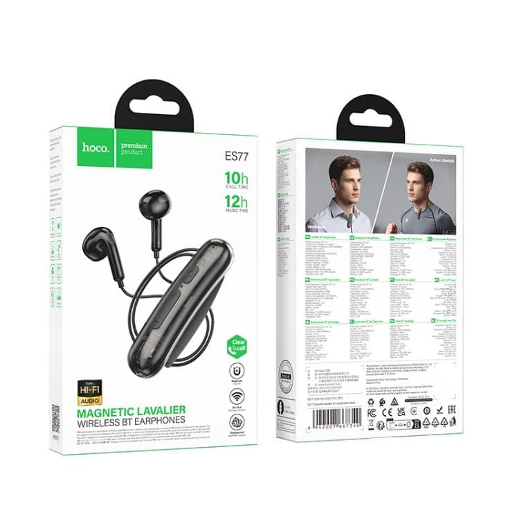 Hoco ES77 Graceful Lavalier Bluetooth Earphone view 5