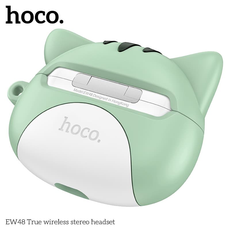 HOCO EW48 True Wireless Stereo Earbuds Bluetooth 5.3 Cute Cat Design view 3