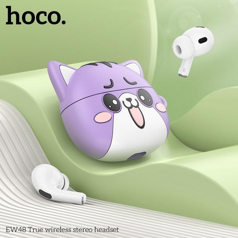HOCO EW48 True Wireless Stereo Earbuds Bluetooth 5.3 Cute Cat Design