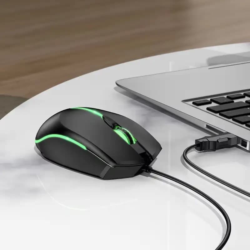 Hoco GM37 Gaming Luminous Wired Mouse view 2
