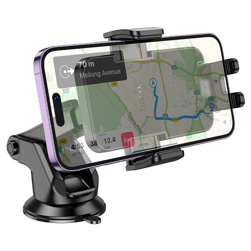 Hoco H37 Car Phone Holder Press Type Clamp Mount For 4.5–7 Inch Smartphones