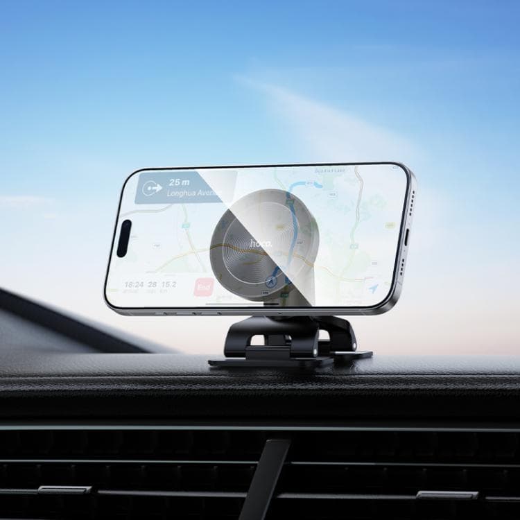 Hoco H97 Eminent Ring Magnetic Center Console Car Phone Holder