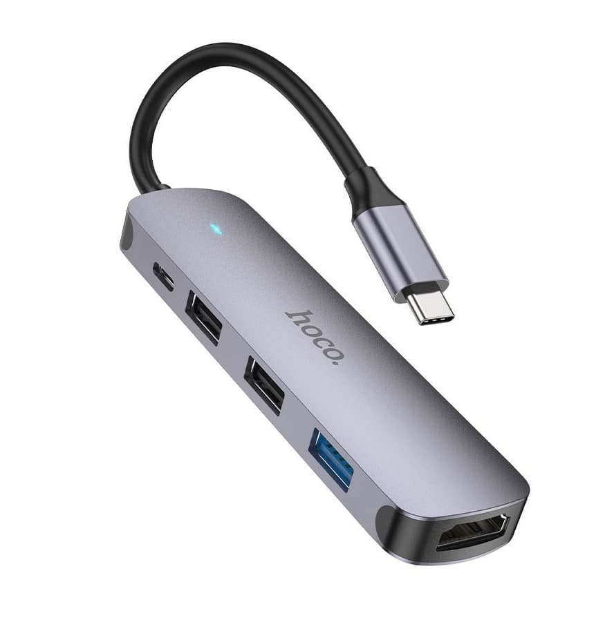 HOCO HB27 Type C Hub HDTV + USB3.0 + USB2.0*2 + PD