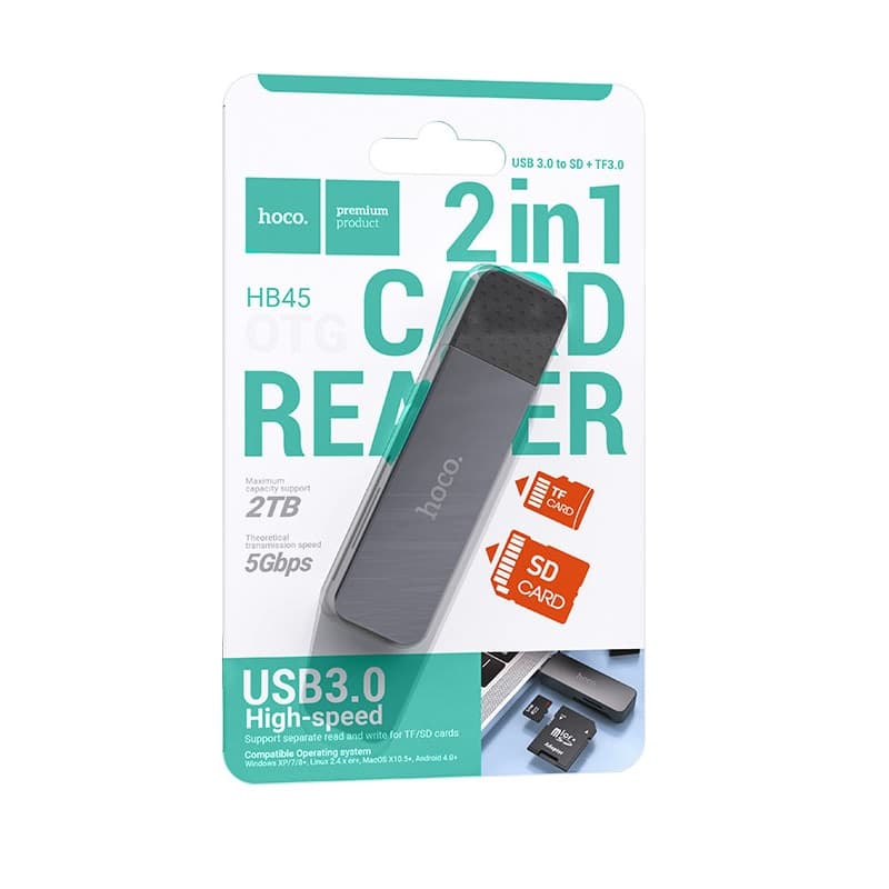 Hoco HB45 USB A 3.0 Card Reader view 3
