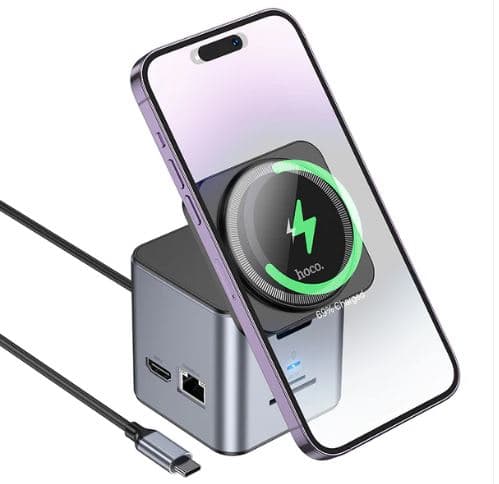 Hoco HB49 9 In 1 Wireless Fast Mobile Charger Desktop Station