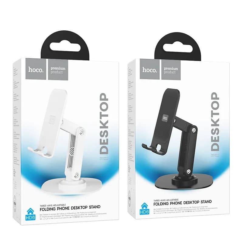 Hoco HD6 Dual Axis Rotating Universal Desktop Stand view 3