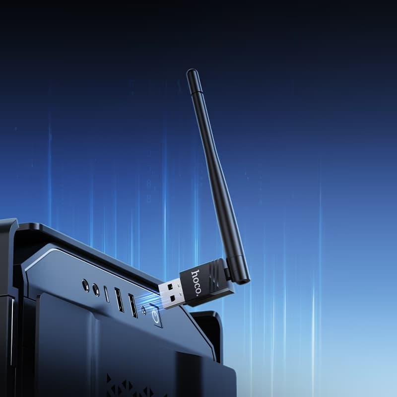 Hoco HI37 High-Gain 150Mbps Wi-Fi 4 USB Adapter – RTL8188GU Chipset view 3