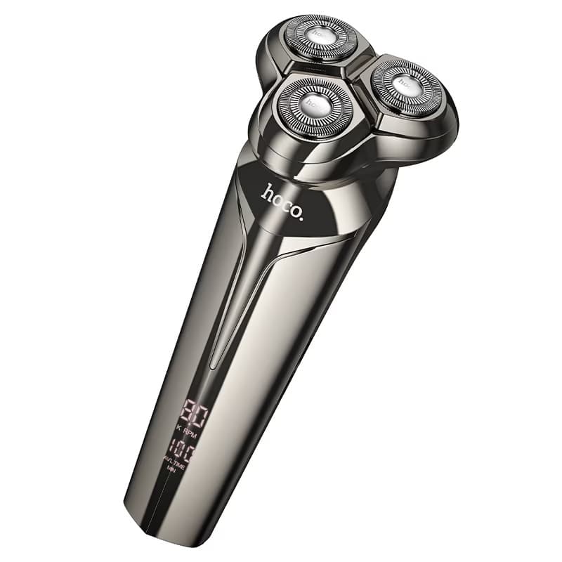 Hoco HP39 Magnetic 3-Blade Floating Head Electric Rotary Shaver With LED Digital Display