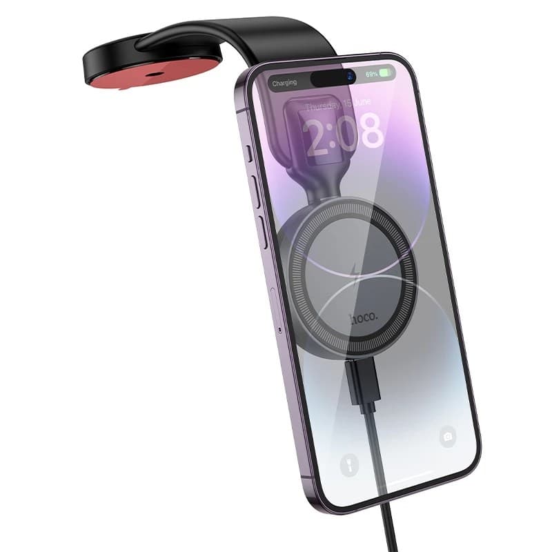 Hoco HW29 Ring Magnetic Wireless Fast Charging Car Phone Holder