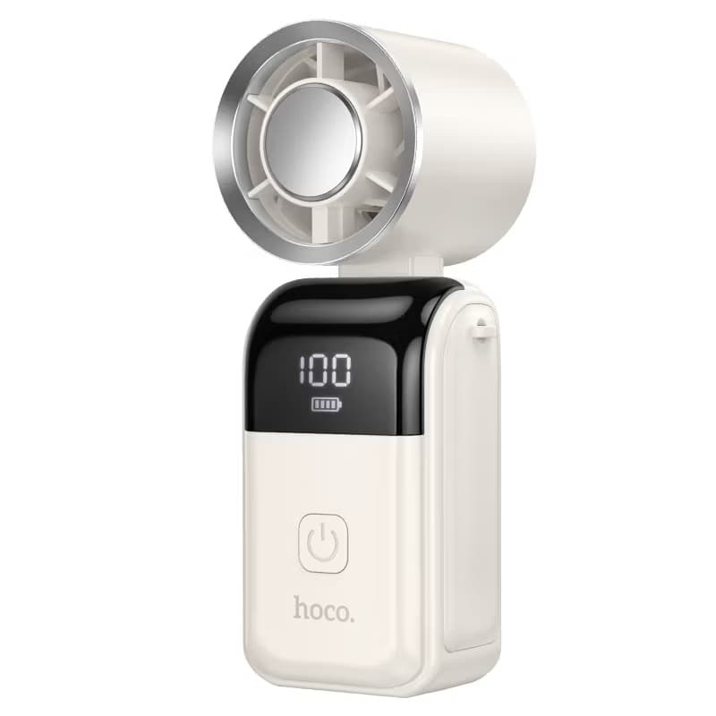 Hoco HX606 3 In 1 Handheld And Desktop Portable Fan With Speed Adjustment & LED Digital Display