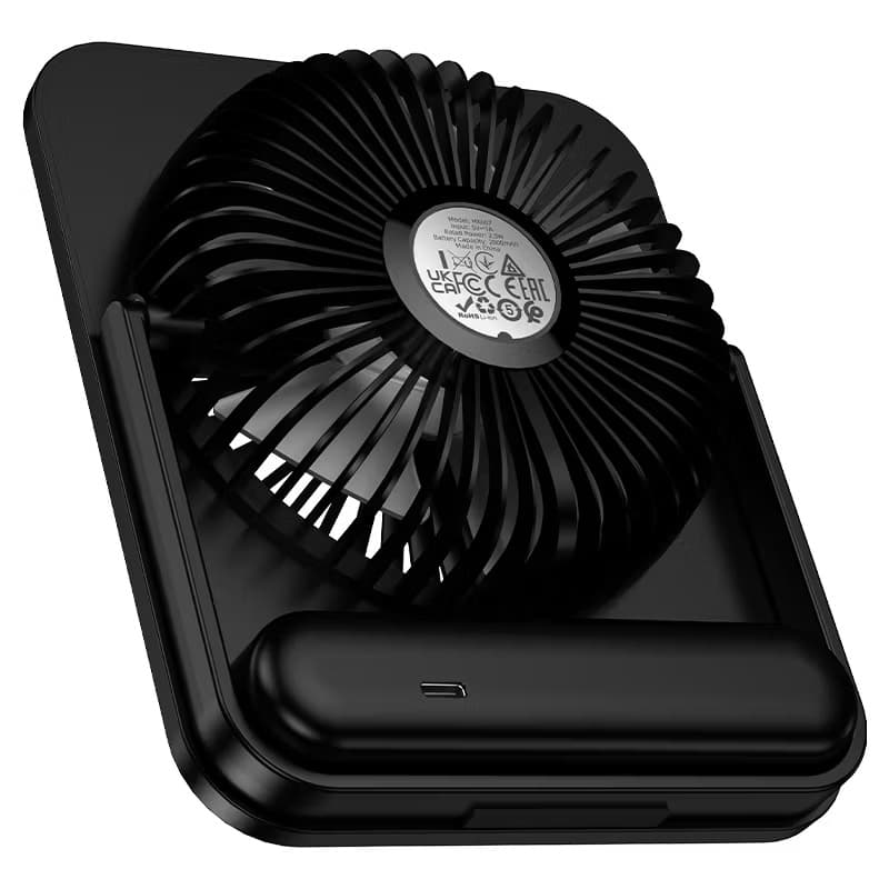 Hoco HX607 Ultra-Slim Portable Desktop Fan with 100-Level Adjustable Airflow And LED Digital Display view 4