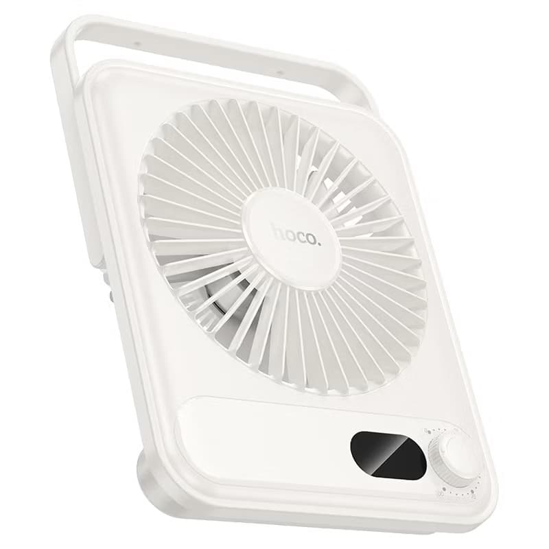 Hoco HX607 Ultra-Slim Portable Desktop Fan with 100-Level Adjustable Airflow And LED Digital Display view 3