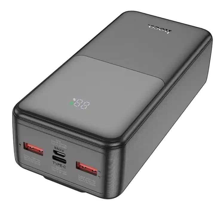 Hoco J119B Fast Charging 22.5W PD20 30000mAh Power Bank with Digital Display & Cable view 2