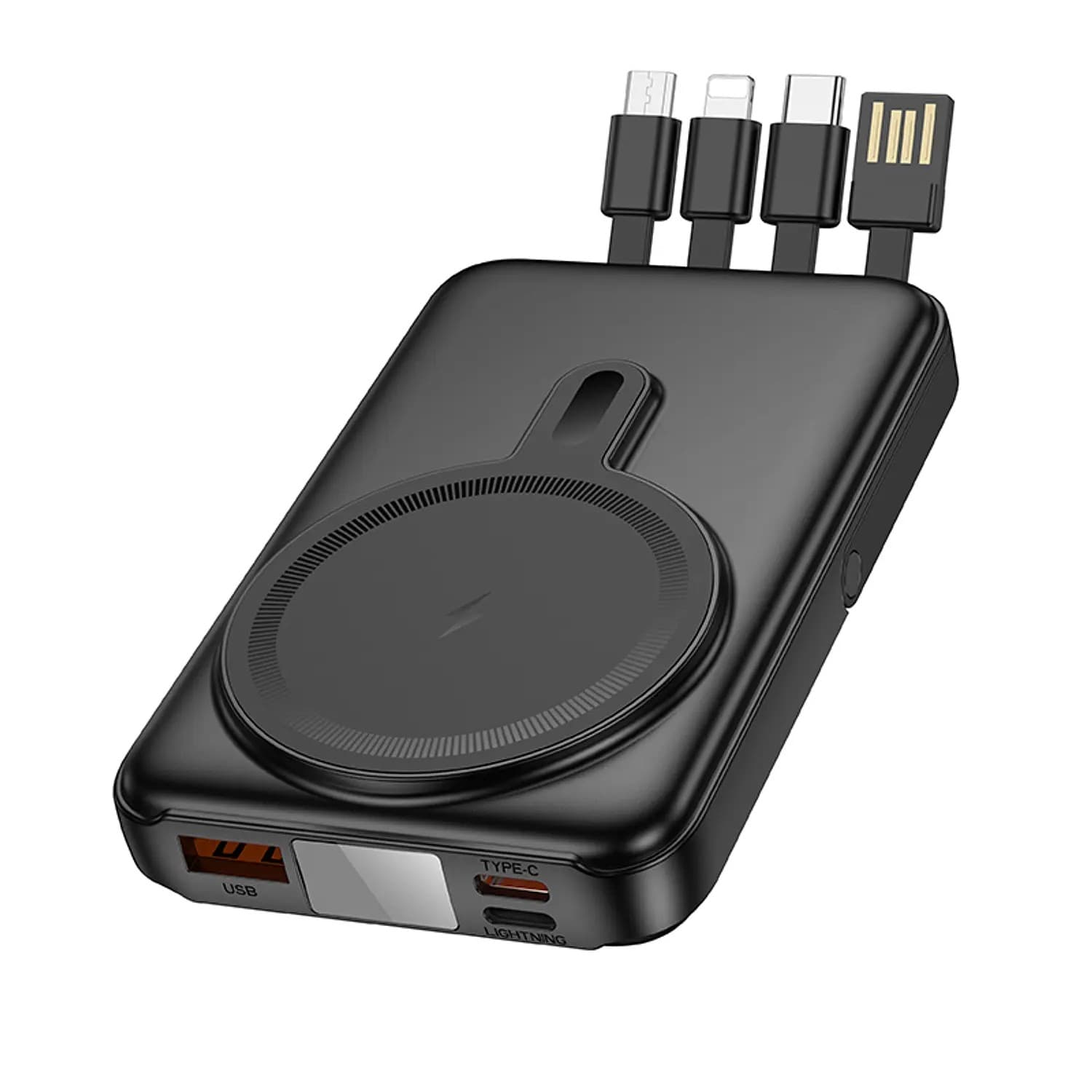 Hoco J135 22.5W+PD20W 4 Cables 10000mAh Wireless Powerbank