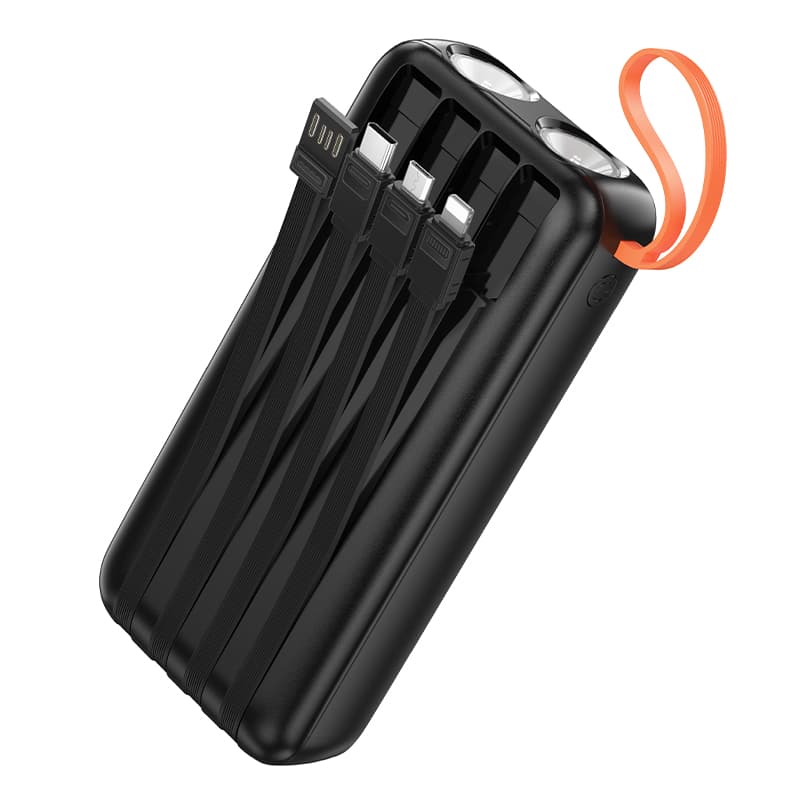 Hoco J151A 20000mAh Powerbank PD Type C 20W And USB-A With Digital Led Indicator And Dual Light view 2