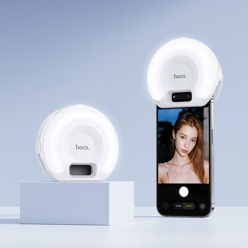 Hoco K160 Olas Ultra-Slim Portable LED Fill Light for Smartphones & Laptops
