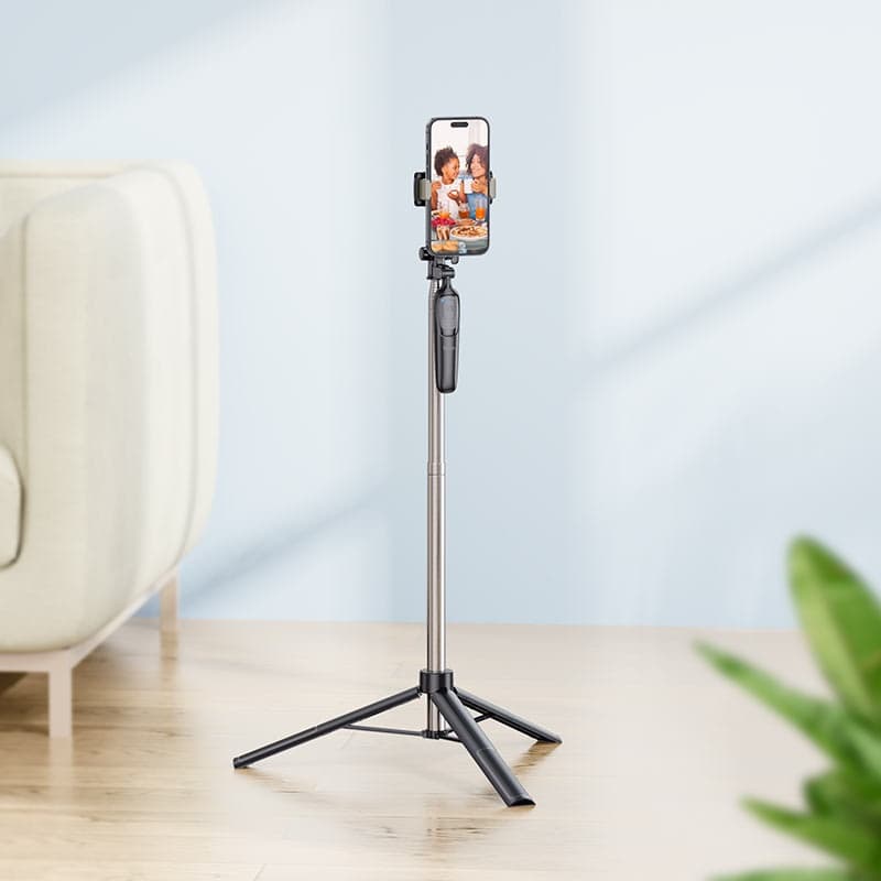 Hoco K19 Soul 1.57m Live Broadcast Tripod & Selfie Stick With Detachable Bluetooth Remote view 4
