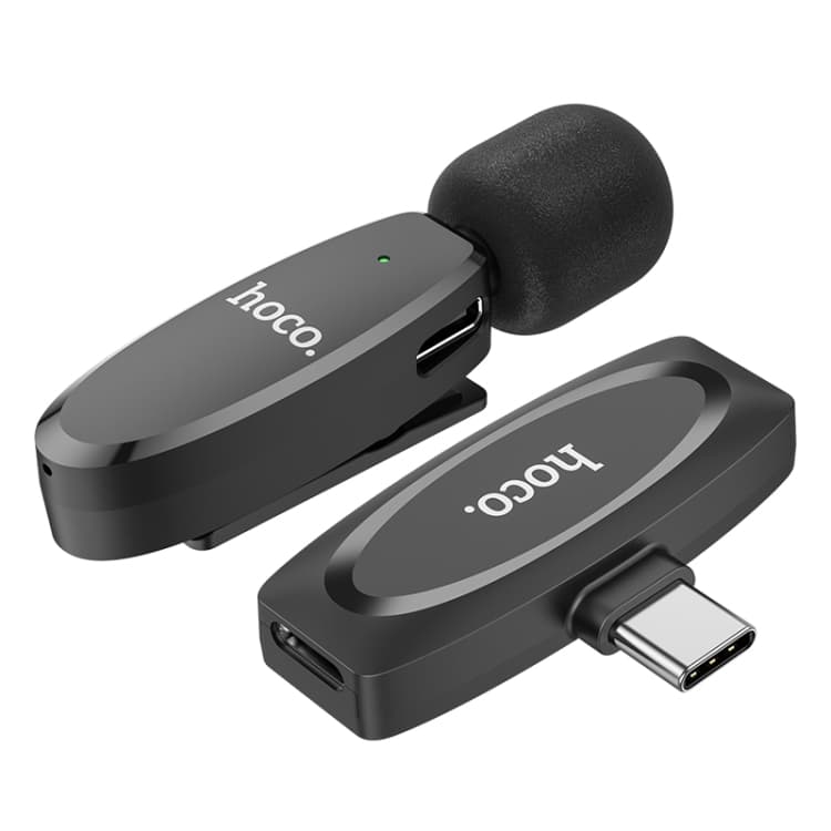 Hoco L15 USB-C/Type-C Wireless Lavalier Digital Microphone view 2