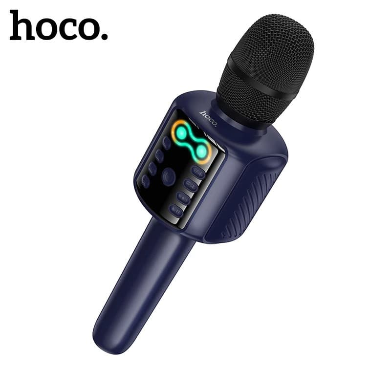HOCO L24 2-in-1 Karaoke Microphone with Built-in Speaker (5W) And RGB Lighting