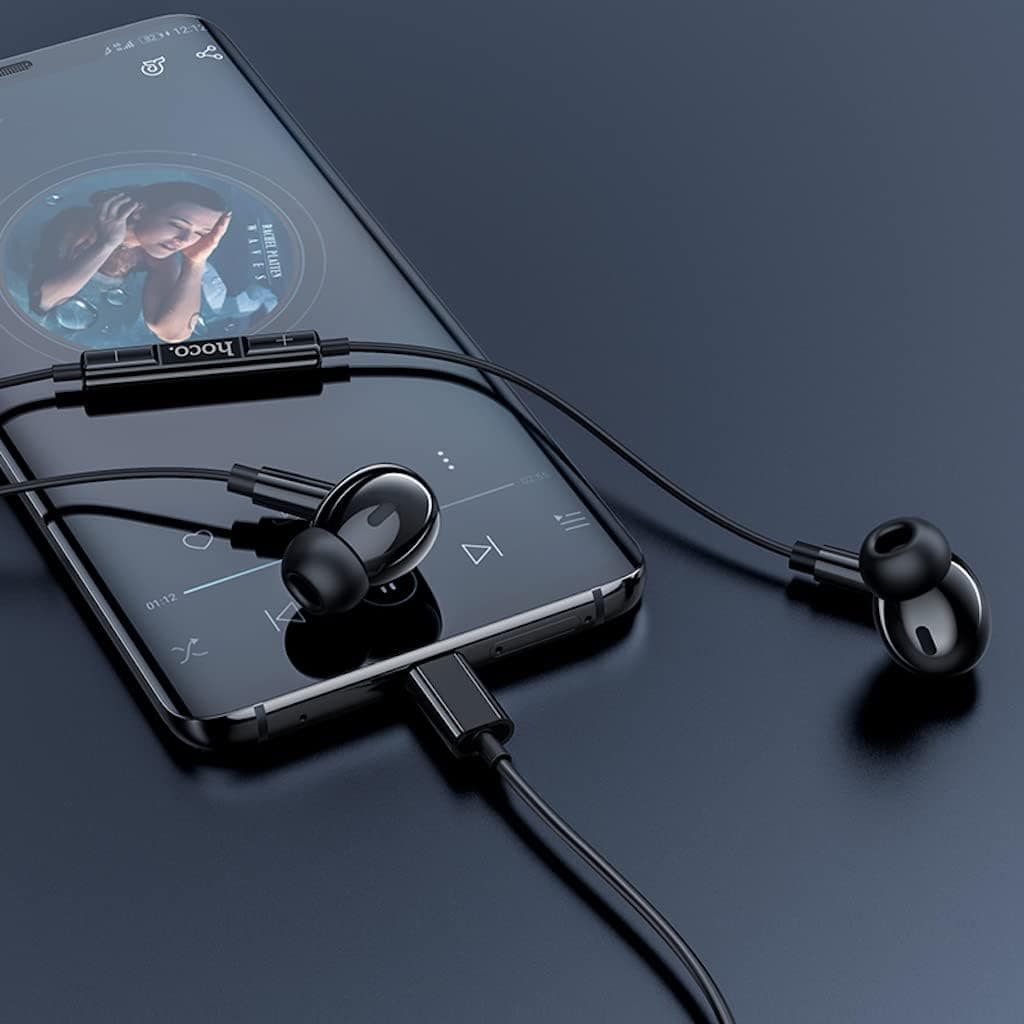 Hoco M83 Type C Original Series Wire Controlled Earphone With Mic view 2
