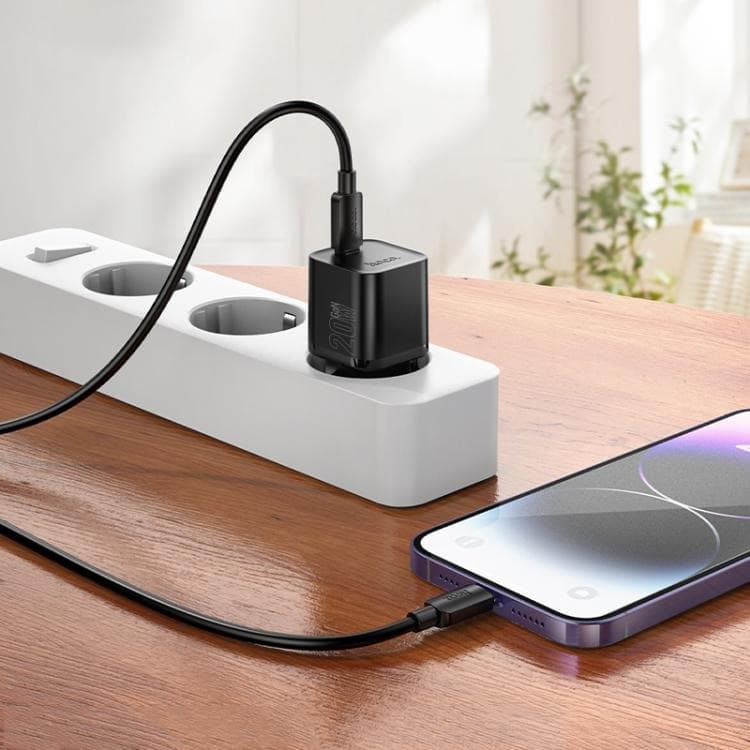 HOCO N64 GaN PD20W Type-C Single-Port Charger With 1m Type-C To 8-Pin Cable view 3