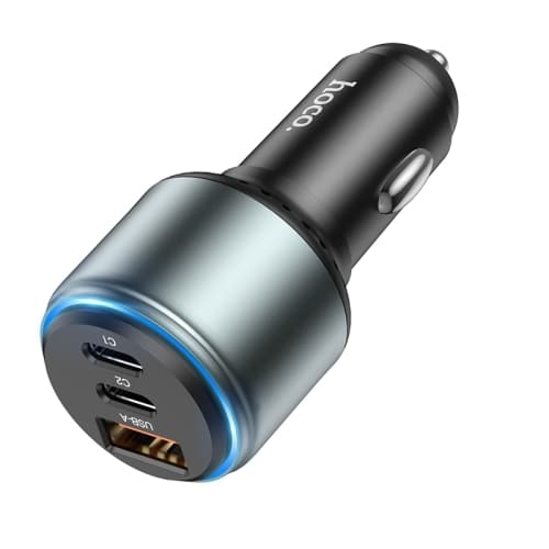 Hoco NZ9 Galloper 95W Dual USB-C / Type-C + USB 3-Port Car Charger