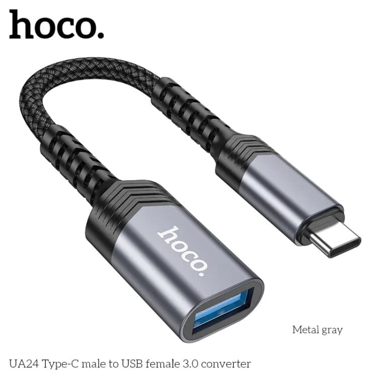Hoco UA24 Type-C Male To Usb Female 3.0 Converter